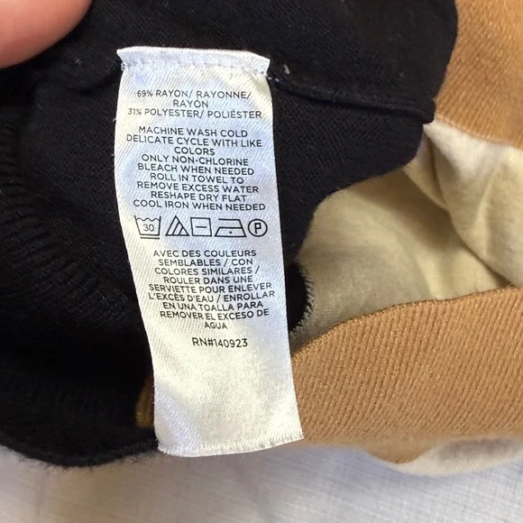 LOFT Colorblock Mock Neck Sweater Long Sleeve Women's Size M‎ - Picture 5 of 8